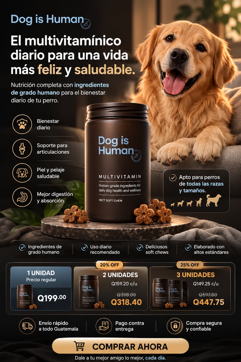 Multivitamínico Dog Is Human para perros