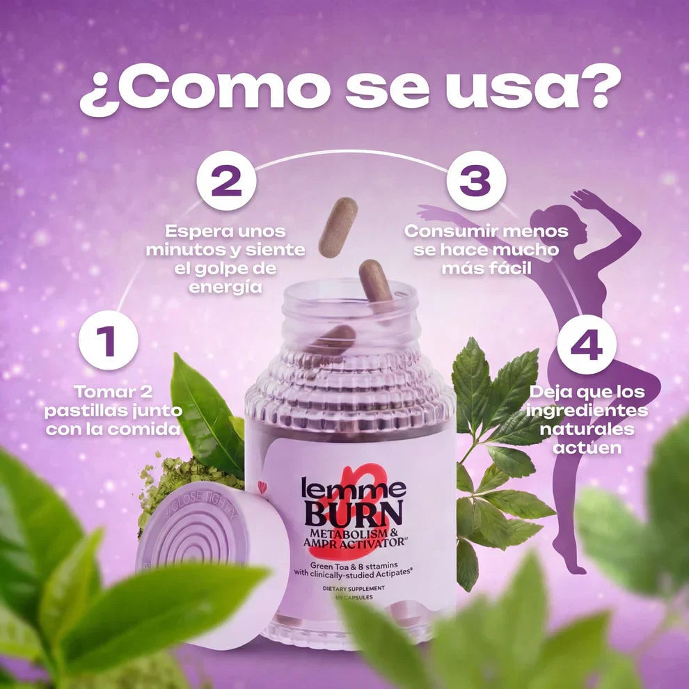 (55% DESCUENTO) Lemme Burn™ | Apoya la Quema de Grasa de Forma Natural