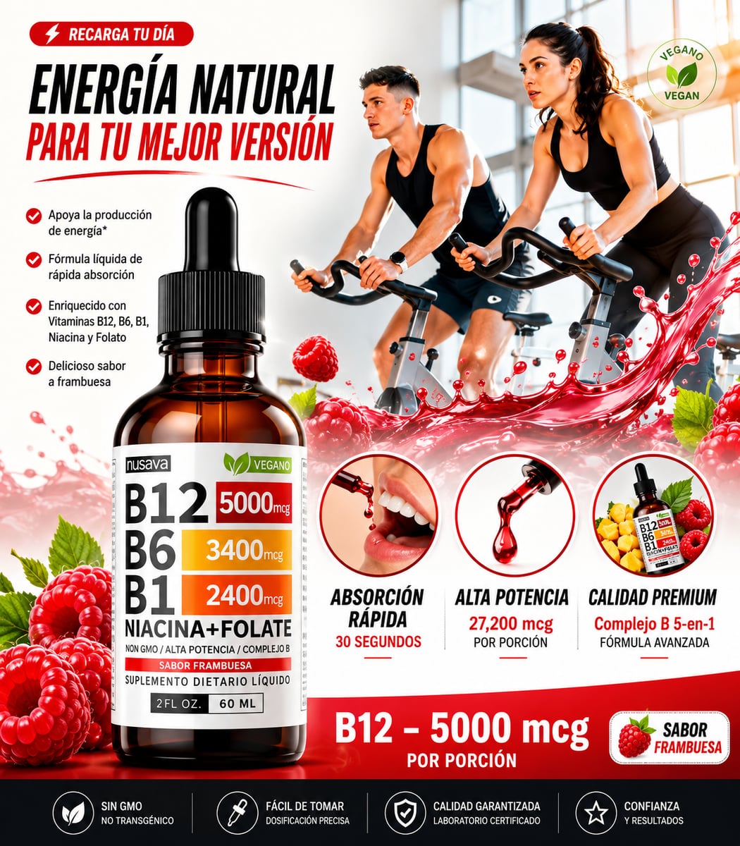 🍃Vitamina B12+B6+B1™ PAGA 1 Y LLEVA 2 + ENVÍO GRATIS: Mente Clara y Vital