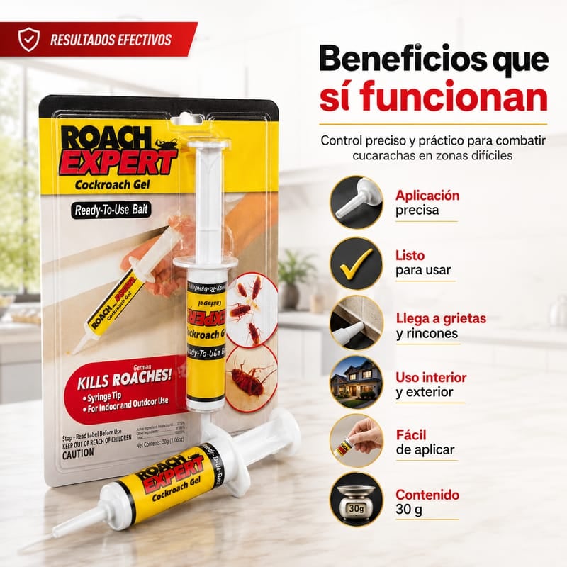 Roach Doctor™ Gel Mata Cucarachas de Acción Rápida