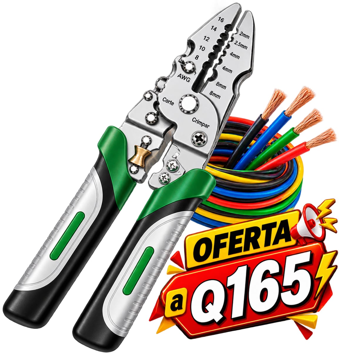 🛠️Pelacables Profesional Multifunción 10 en 1 – Cortar, Pelar y Ajustar Envio Gratis 🚚