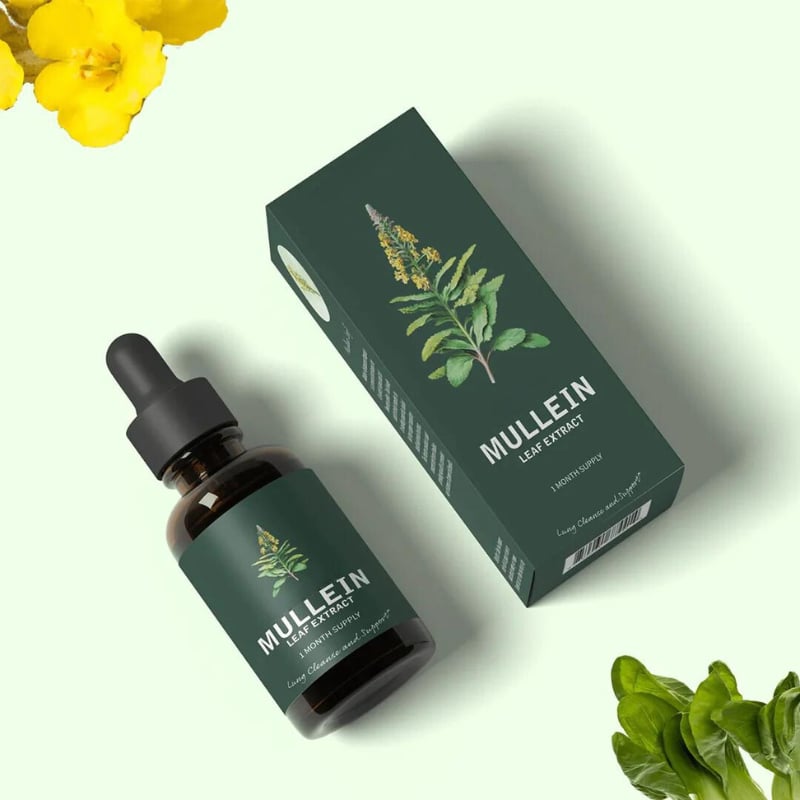 2X1 Mullein" - Extracto de Gordolobo + Clorofila (Solución Definitiva Para Fumadores)