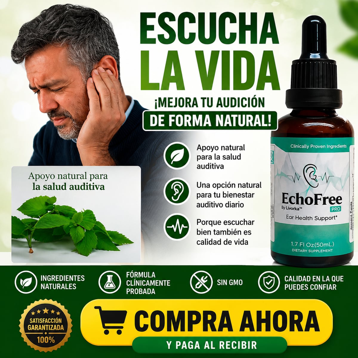 EchoFree™ La solución definitiva a los ruidos en tus oídos👂👂