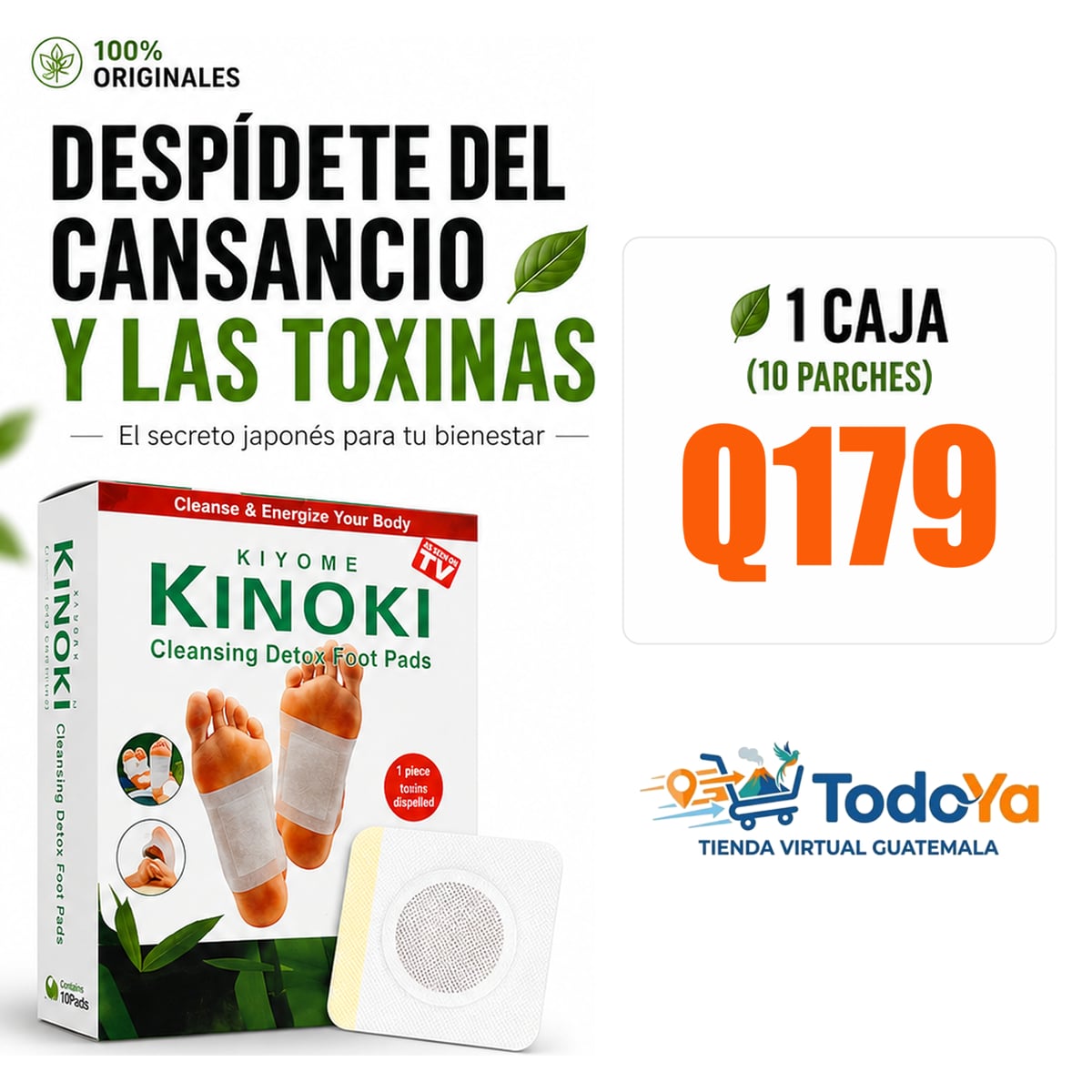 CAJAS PARCHES PARA PIES CAJA x 10