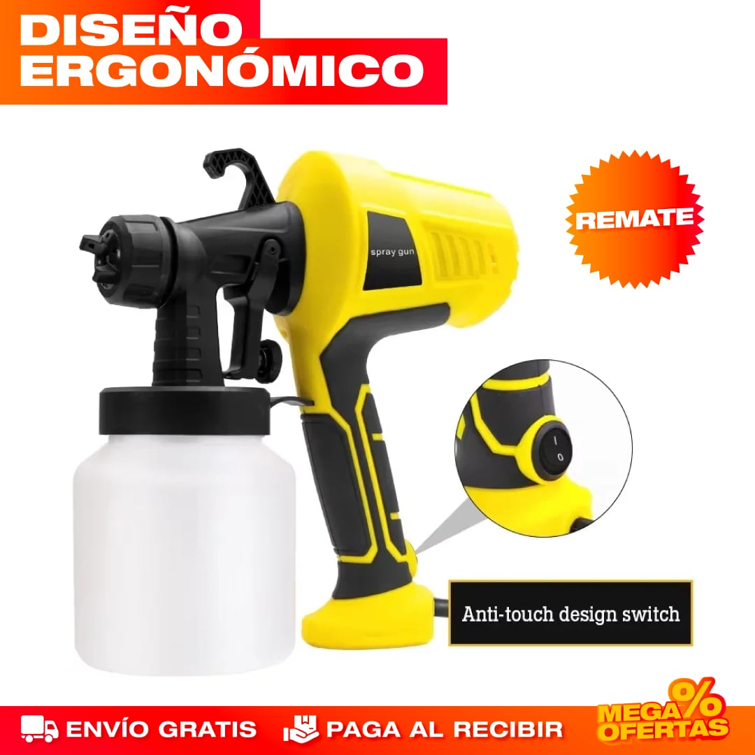 Compresor de Pintura Eléctrico Multifuncional – Pinta Parejo Como Profesional Sin Brocha