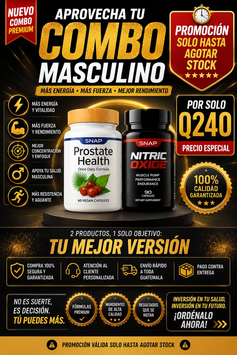 Próstata Max™ | Dúo Potente 2 en 1 OFERTA SOLO POR HOY 😱