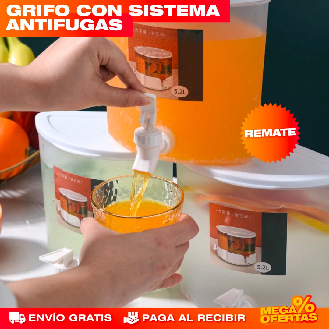 DISPENSADOR DE BEBIDAS 3 EN 1 DE 5.2 LITROS