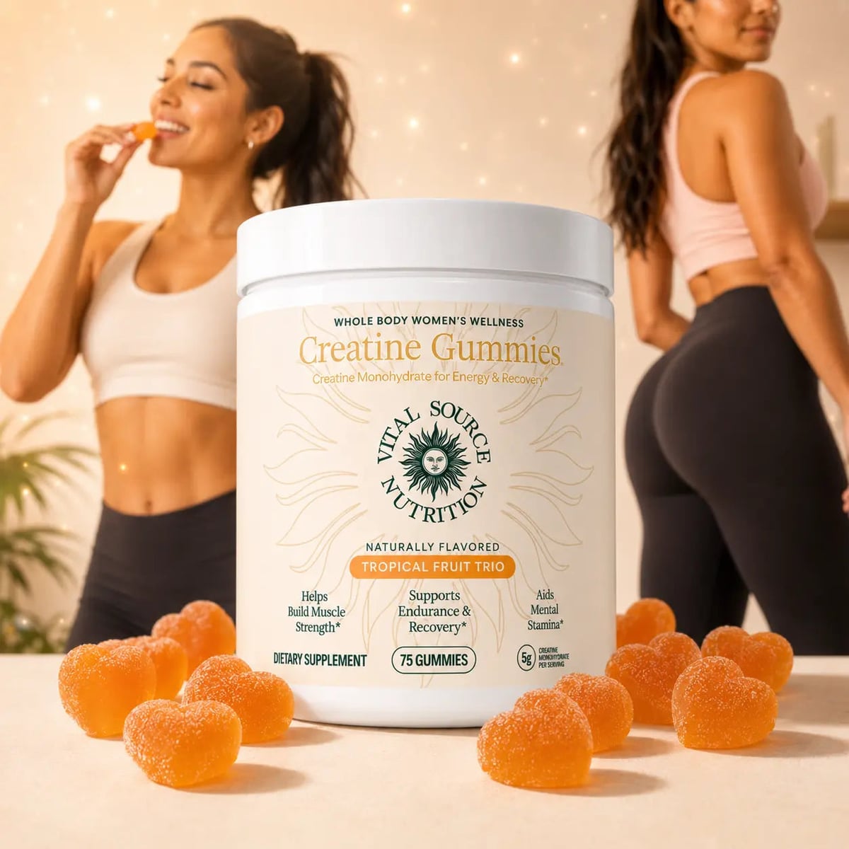 Gomitas Creatine Women — Glúteos y Piernas Firmes en 2 Semanas 🍑 + ENVIO GRATIS 🎁