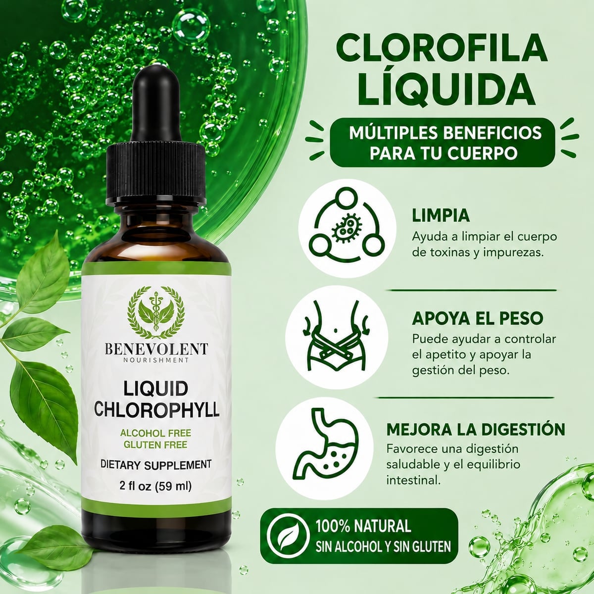 Gotas de Clorofila Natural