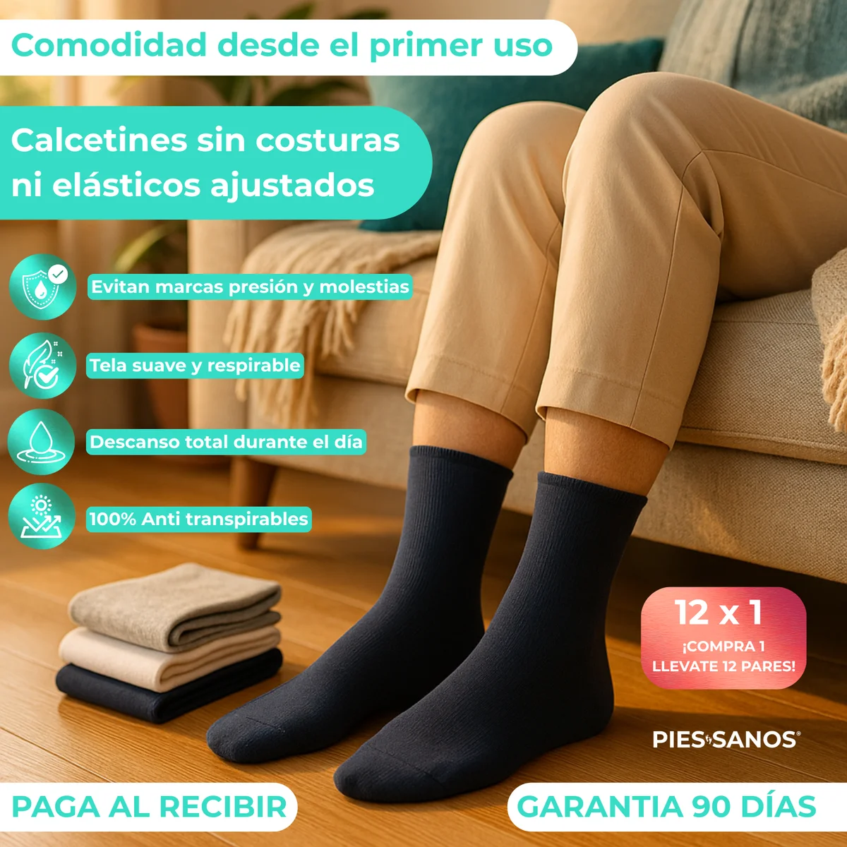 PIES SANOS® PACK 12 PARES