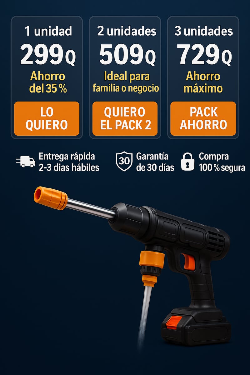TurboJet™ -HIDROLAVADORA PORTATIL +Envío Gratis-SUPER PROMO!!! 🔥35% OFF