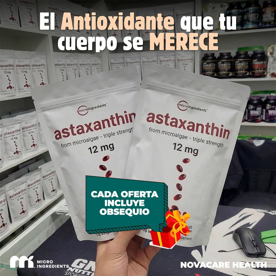 ASTAXANTHIN® 120 SOFTGELS 💊 | Fórmula de longevidad avanzada para tus riñones, ojos y piel 🍃