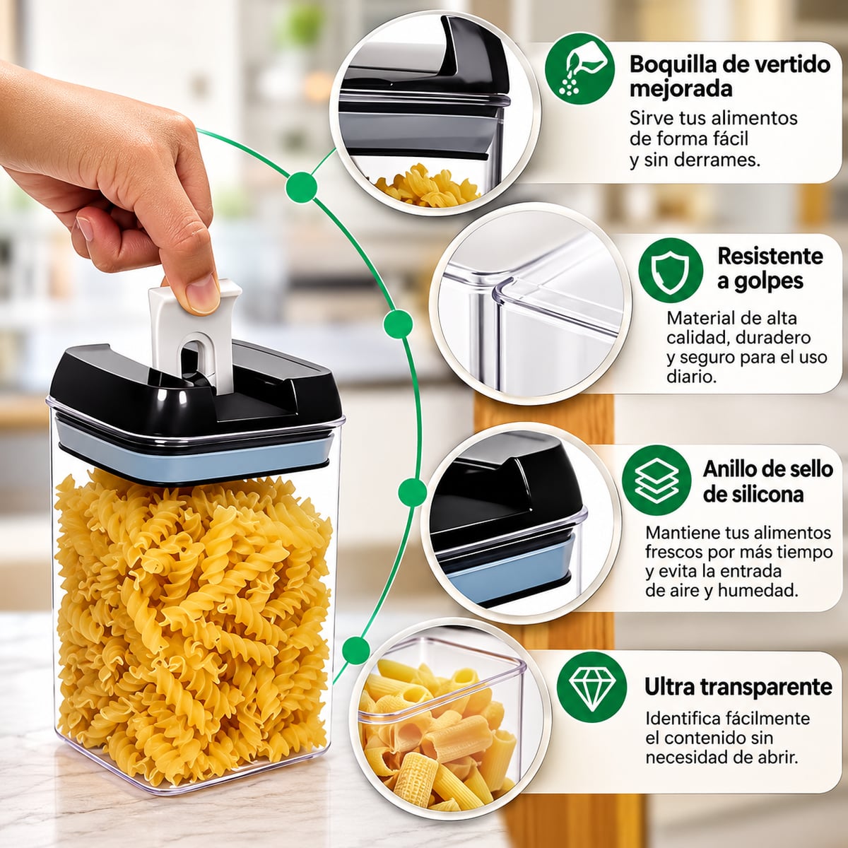 Set Hermético de Cocina 7 en 1 + ENVIO GRATIS