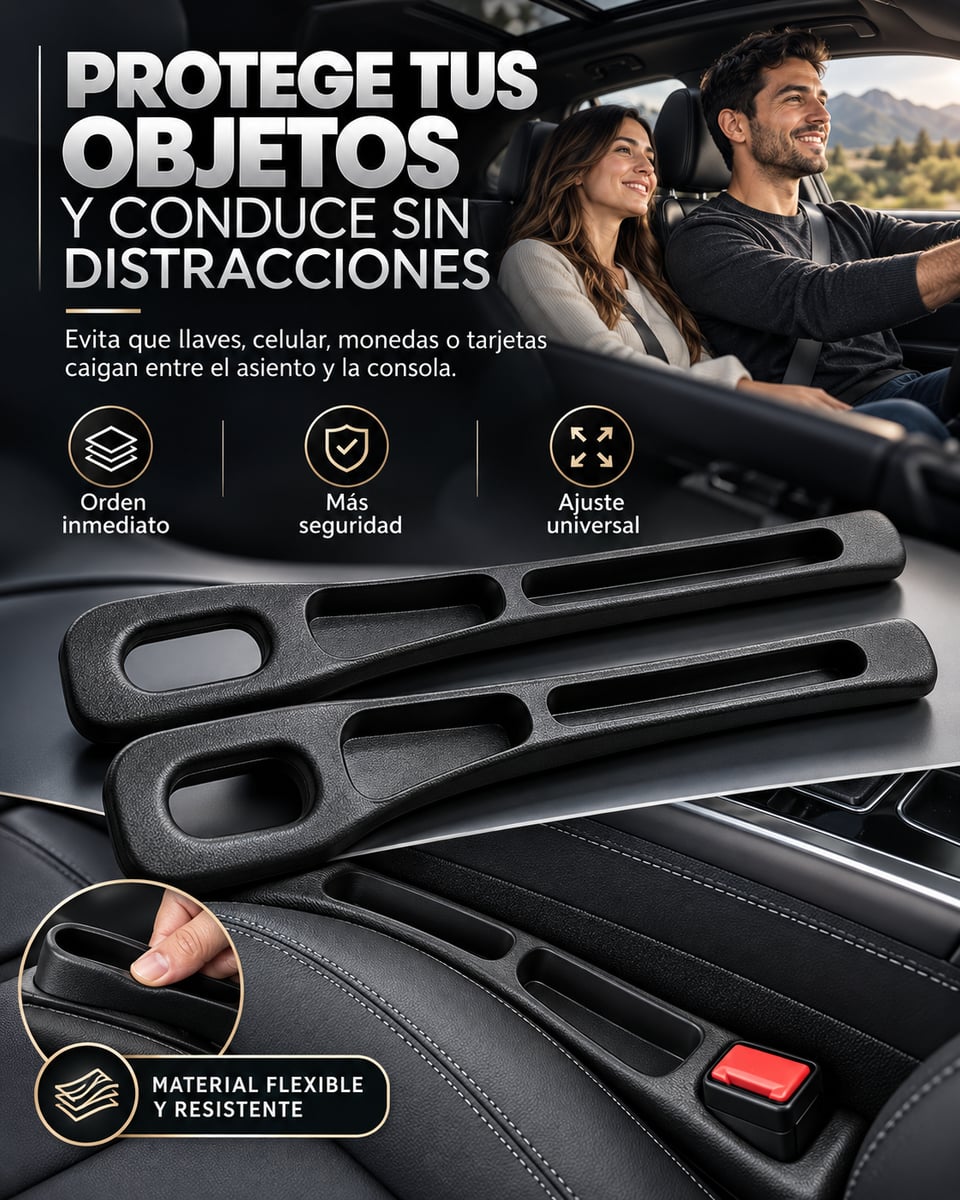 ⭐PACK Tiras de relleno para el espacio entre los asientos de coche⭐📱 Evita que tus Objetos Caigan Donde Nunca Puedes Alcanzarlos⭐Cero Objetos Perdidos⭐ ENVIO GRATIS