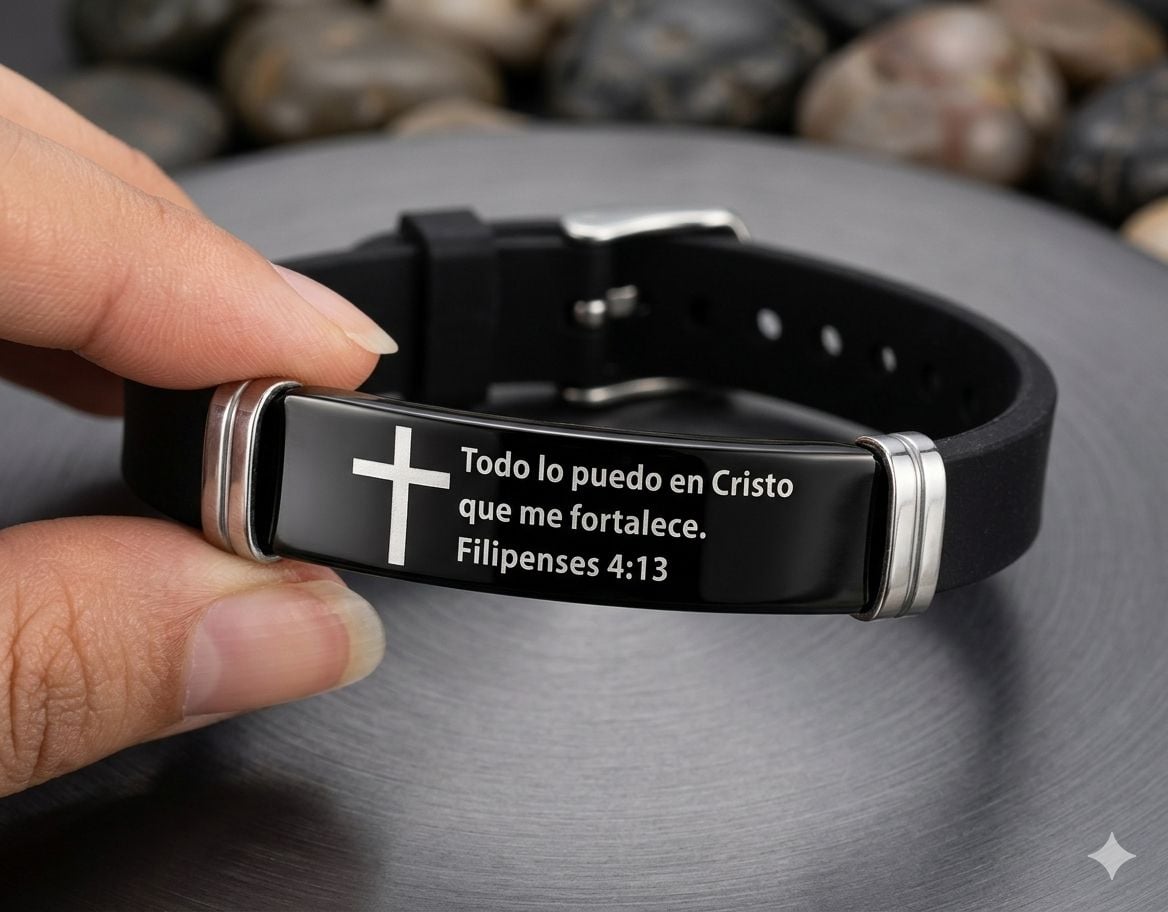 PROMOCION 2X1 🙏Filipenses 4:13 ❤️ Pulsera de FE 🙏