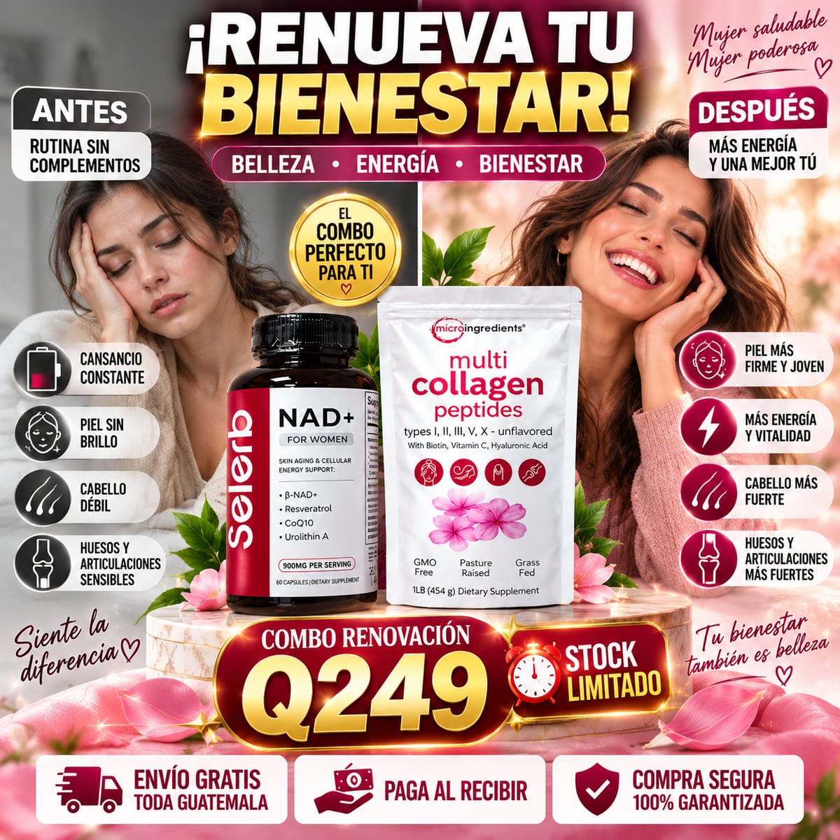 🔥 COMBO RENOVACIÓN FEMENINA + ENVÍO GRATIS