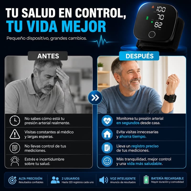 Tensiómetro Digital de Presión Portátil