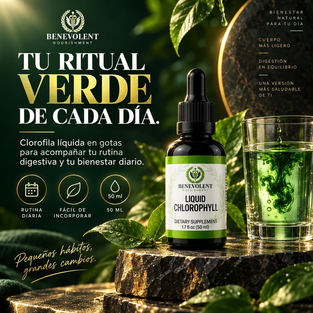 Clorofila Líquida Benevolent 50 ml
