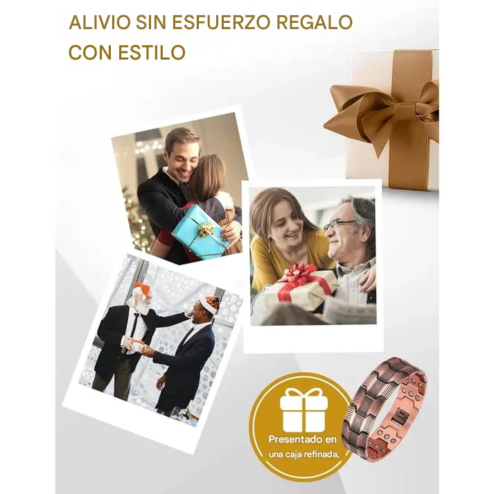ULTIMAS UNIDADES - Pulsera magnética de cobre puro: alivia dolor y mejora circulación + ENVÍO GRATIS 🎁