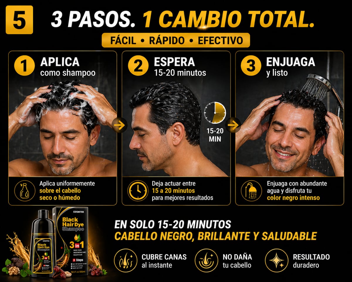 SHAMPOO TINTE CUBRE CANAS