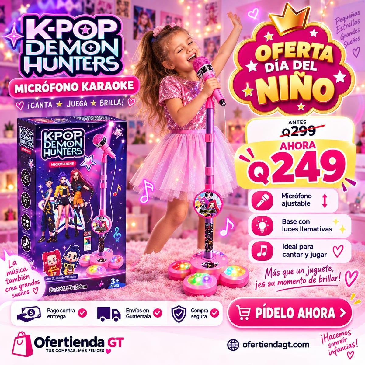 MICRÓFONO KARAOKE-K POP DEMON HUNTERS 