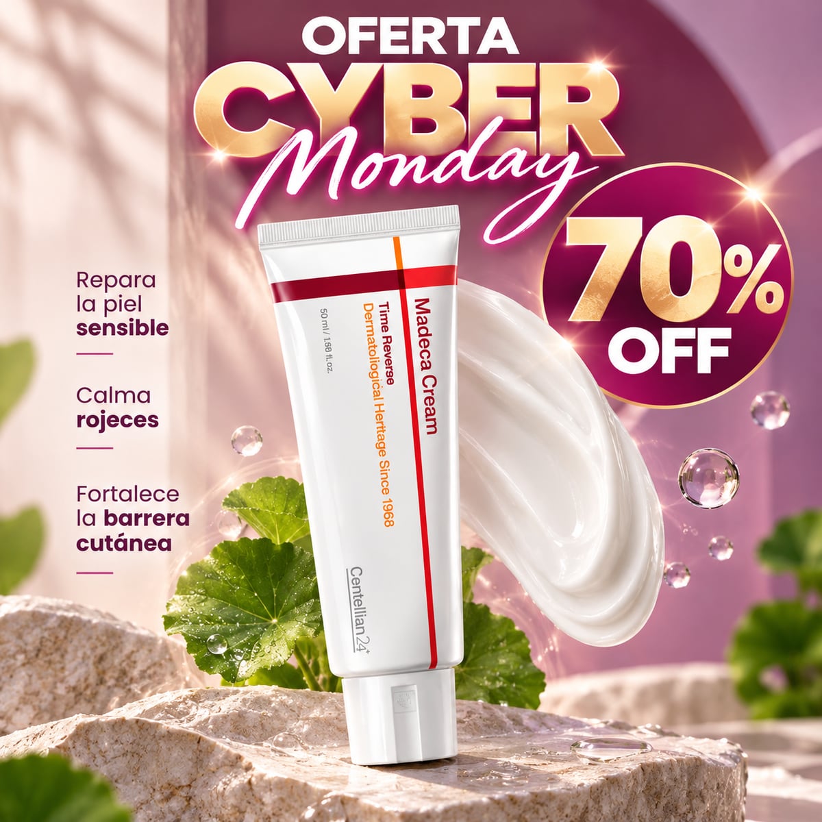 Centellian24 Madeca Cream Time Reverse | Crema Reparadora con Centella Asiática 50 ml