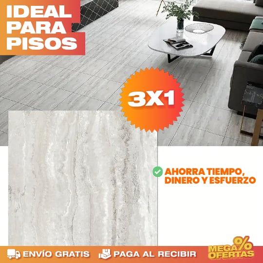 Láminas PVC Mármol Adhesivas – Renueva Mesones y Paredes Sin Obra · 3x1