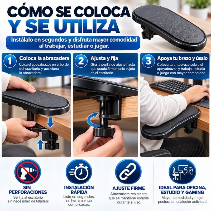 Apoyabrazos para Escritorio