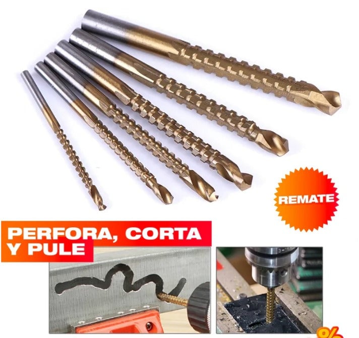 DrillMax™ - Set x6 Brocas de Titanio🚀🔩