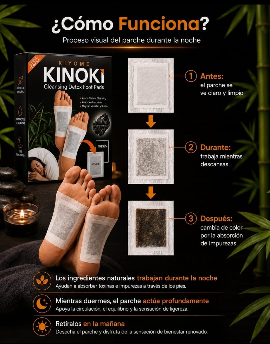 Parches Desintoxicantes Kinoki 