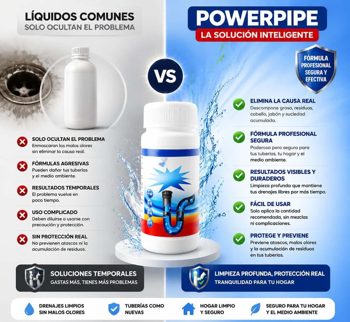 PowerPipe - Limpiador Profesional Paga en Casa + Envío Gratis 