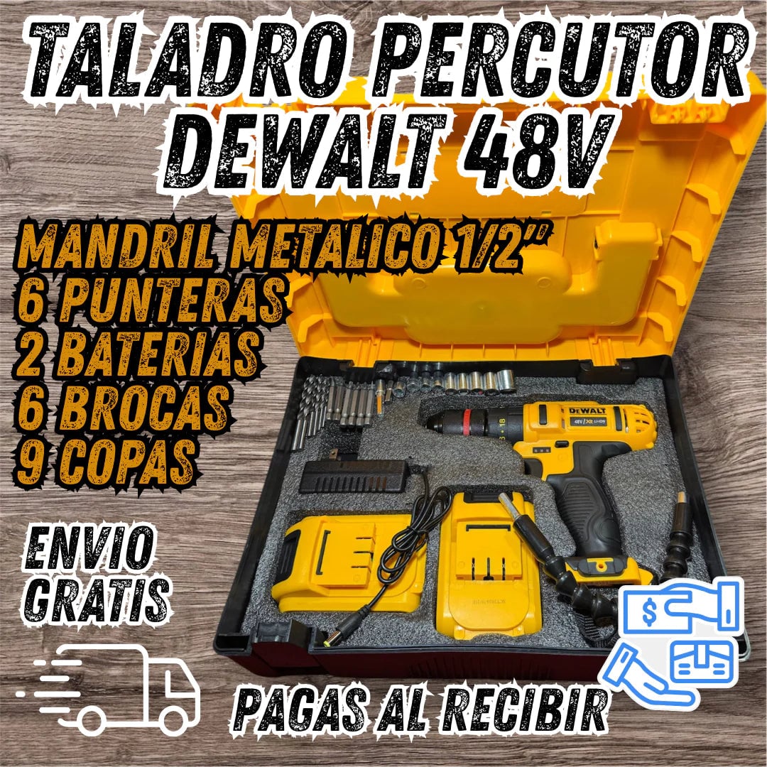 KIT TALADRO INALÁMBRICO ATORNILLADOR + 26 ACCESORIOS + 2 BATERIAS +REGALO 🎁