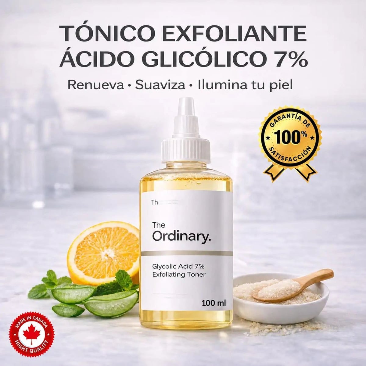 THE ORDINARY | ÁCIDO GLICÓLICO 7% | ELIMINA IMPERFECCIONES DE TU PIEL