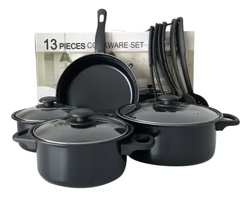 Set de Ollas 13 Piezas - Todo lo que necesitas en tu cocina 🌟- Envío Gratis 🚚