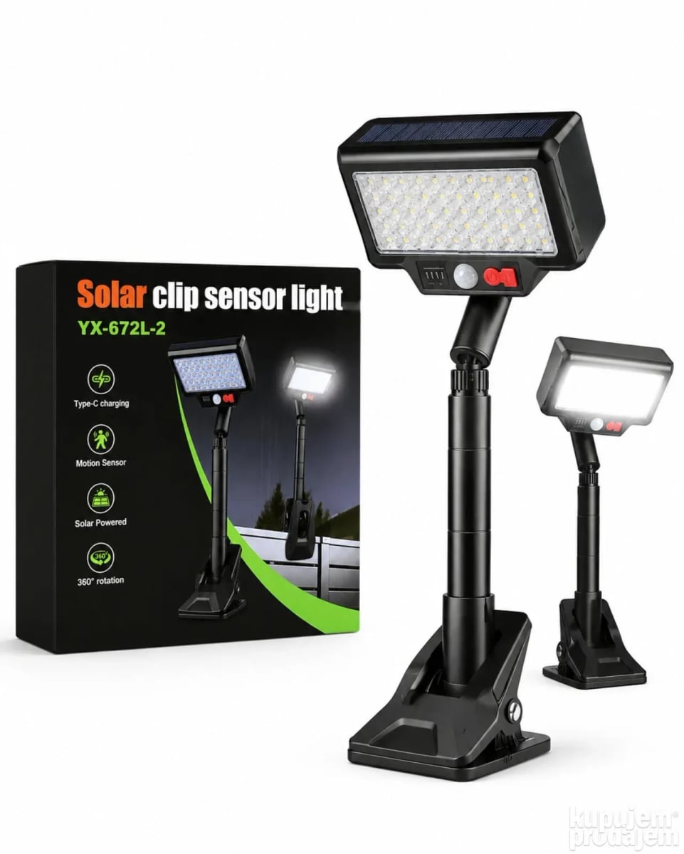 LAMPARA CLIC SOLAR CON SENSOR DE MOVIMIENTO