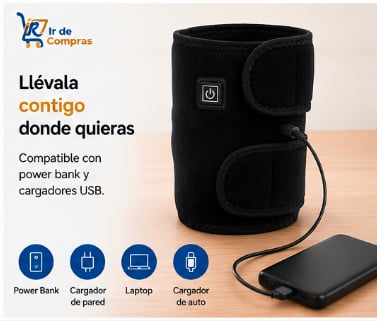 Rodillera con Temperatura Ajustable | Alimentación USB