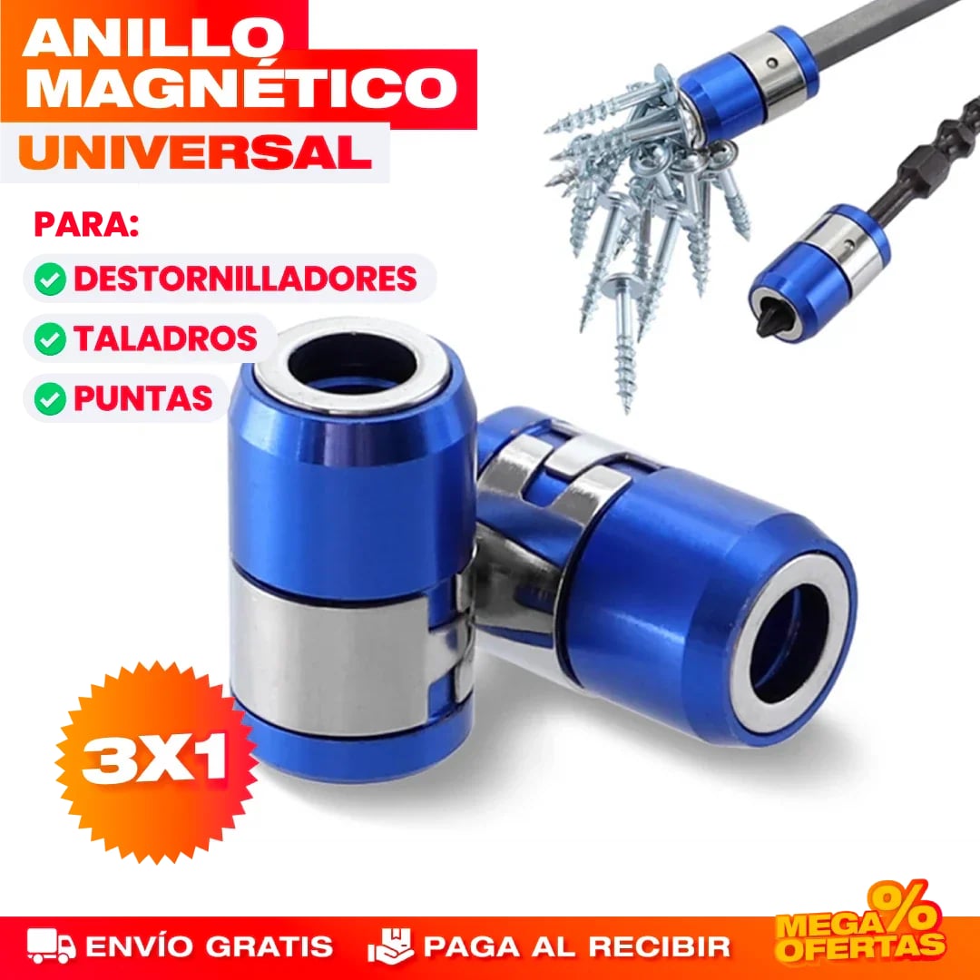 PROMO 3X1 ANILLO MAGNÉTICO DESTORNILLADOR
