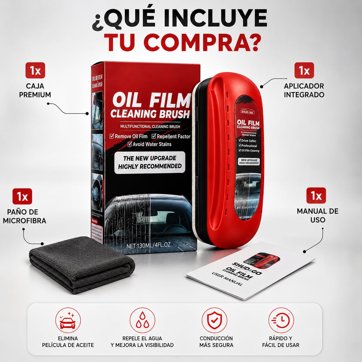 ClearDrive™ Limpiador y Repelente de Lluvia para Vidrios de Auto 🚗 + ENVÍO GRATIS 🚚