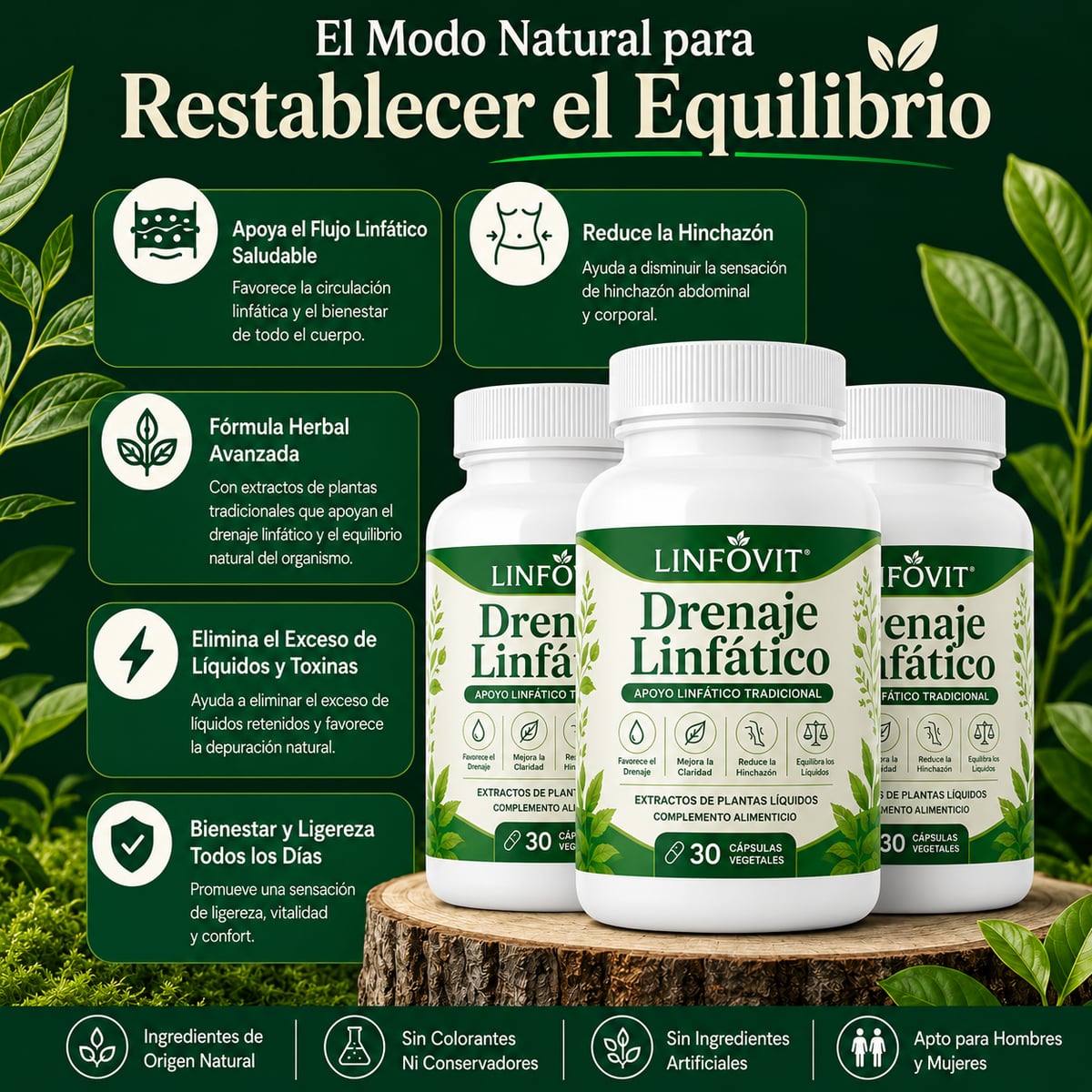 Linfovit™| Soporte Metabólico Contra Líquidos Retenidos 🌿 2x1
