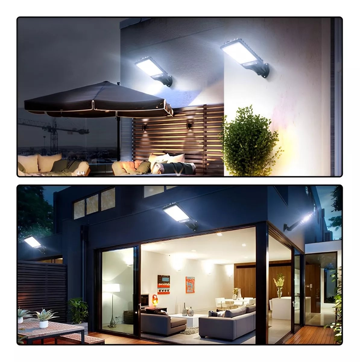 PACK x 4 Luces Solares LED con sensor de movimiento, CONTROL REMOTO!