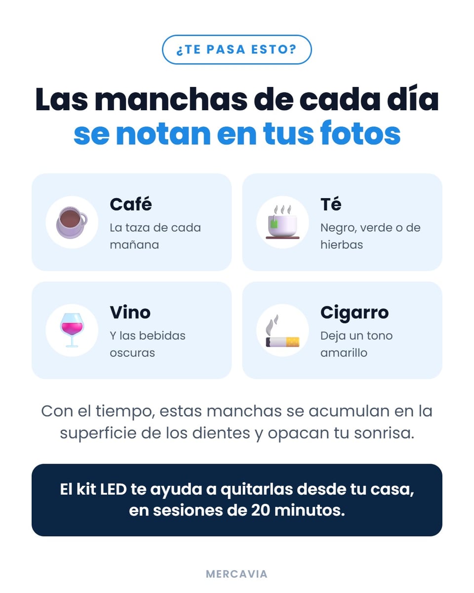 Kit Blanqueador Dental LED 20 Minutos