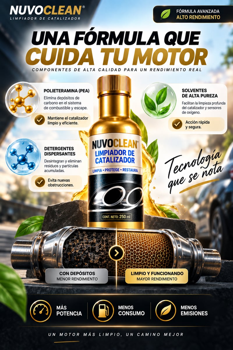 🚗 RECUPERA TU MOTOR⚡LIMPIADOR DE CATALIZADOR