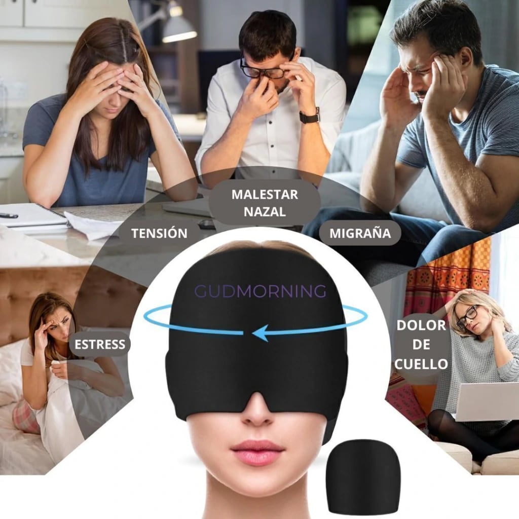 Gorro Terapéutico de Gel 360° – Reduce Migrañas, Estrés y Dolores de Cabeza