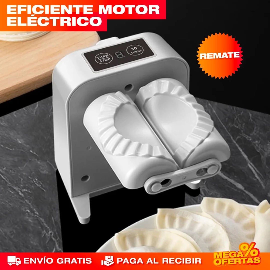 PROMO 2X1 MÁQUINA ELÉCTRICA AUTOMÁTICA PARA EMPANADAS