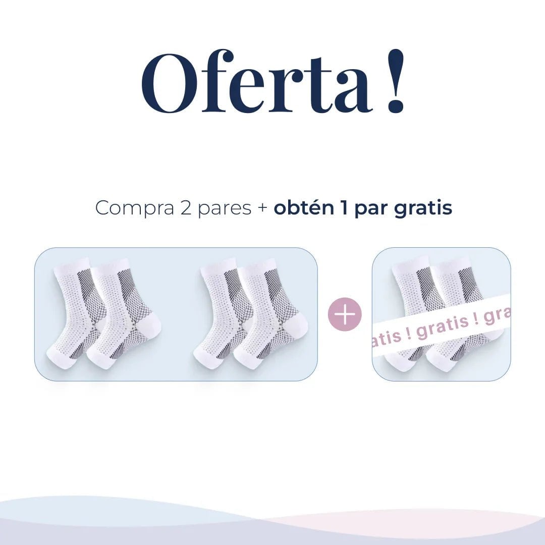 Medias De Compresión - Obtén Alivio Instantáneo De Pies Hinchados Y Adoloridos