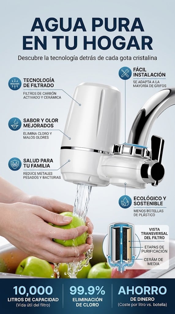 purificador moderno para grifo