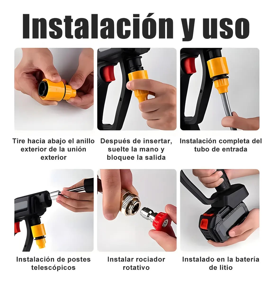 HidroVac Pro 2en1: lava y aspira tu carro sin cables - Combo Hidro+Mini aspiradora + ENVIO GRATIS