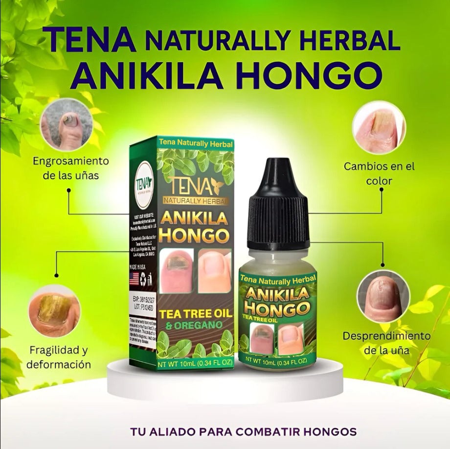 Elimina los hongos de tus uñas PARA SIEMPRE con Tena naturally herbal Anikila hongo.
