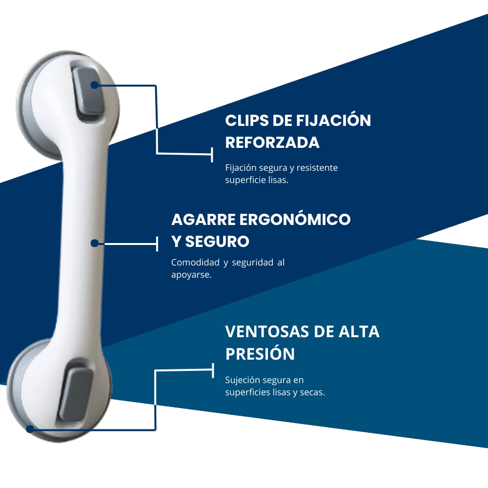 🛁OFERTA 2X1 BARRA DE SEGURIDAD CON VENTOSAS PARA BAÑO