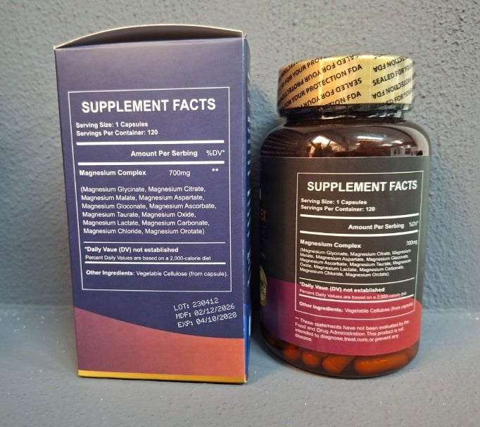 Magnesium 12 en 1 Complex - Mejora tu sueño y reduce el estrés